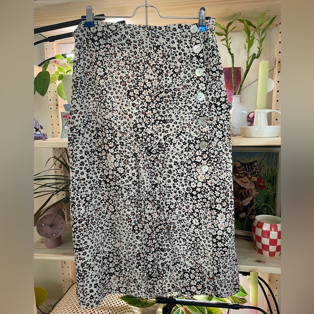 Madewell Floral Midi Skirt size 10